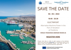 Save The Date: Project "ELECTRIPORT" Alternative Maritime Power in the Port of Heraklion at Posidonia